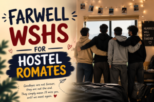 Farwell wishes for hostel rommats